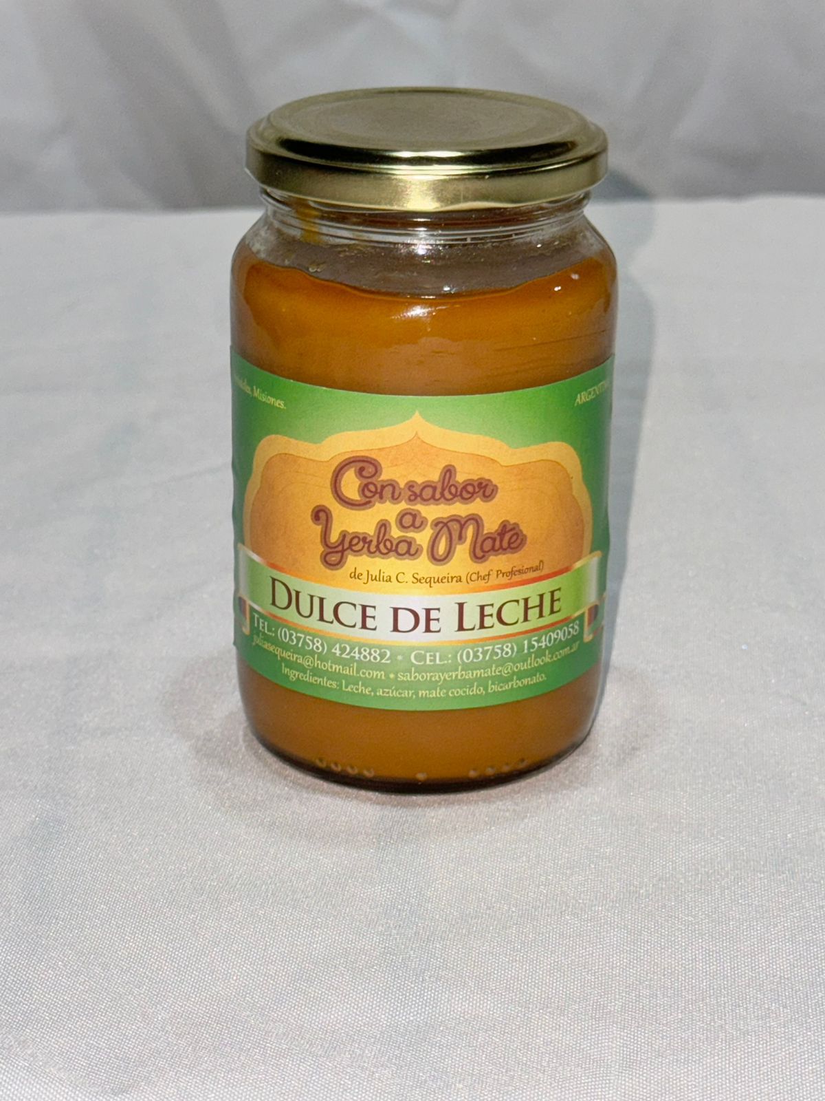 Dulce de leche con sabor a yerba mate